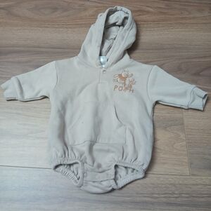 Disney Cream Baby Onesie with Winnie The Pooh  Print